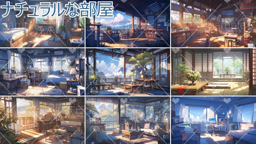 【種類豊富】部屋の背景