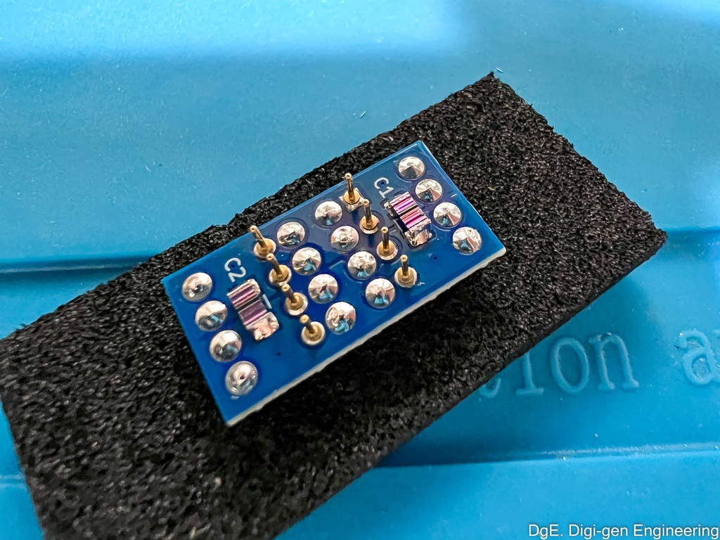 シングルオペアンプ→デュアル化 低床変換基板 (オリジナル)