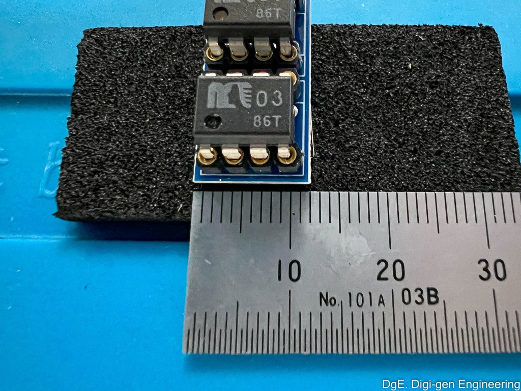 シングルオペアンプ→デュアル化 低床変換基板 (オリジナル)