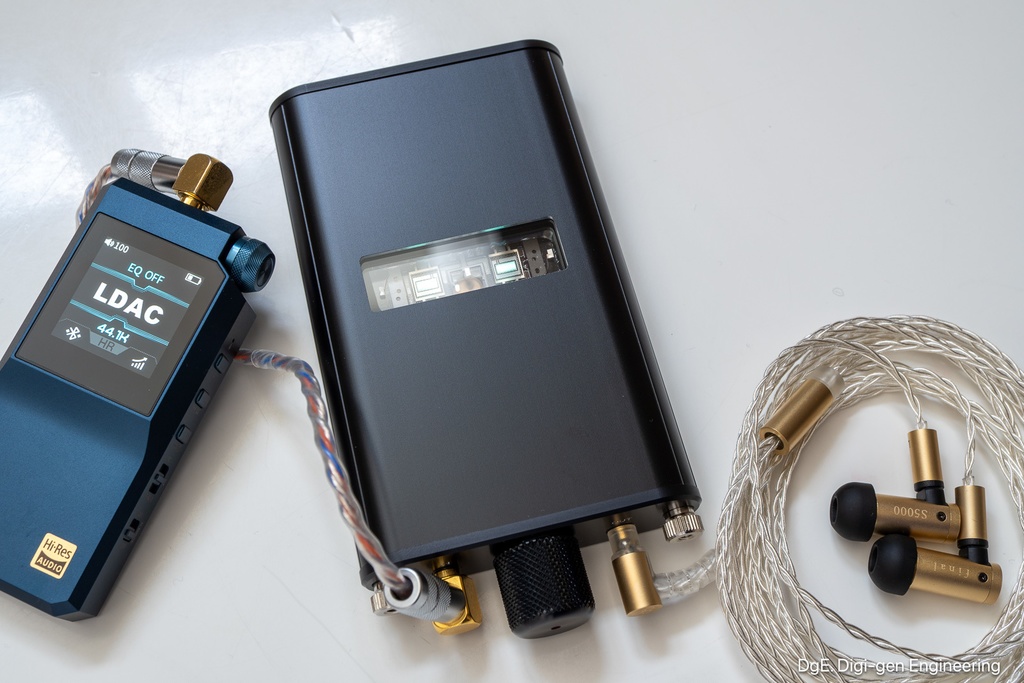 「DGEHPA-003」MUSES72323 電子ボリューム Nutubeヘッドホンアンプ 3.5mmステレオミニプラグ入出力