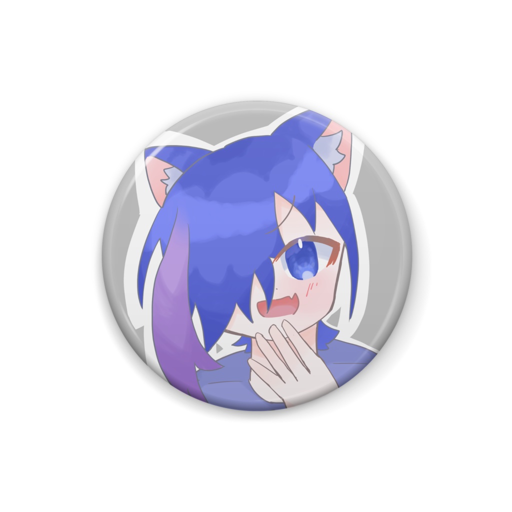 青髪缶バッジ_２