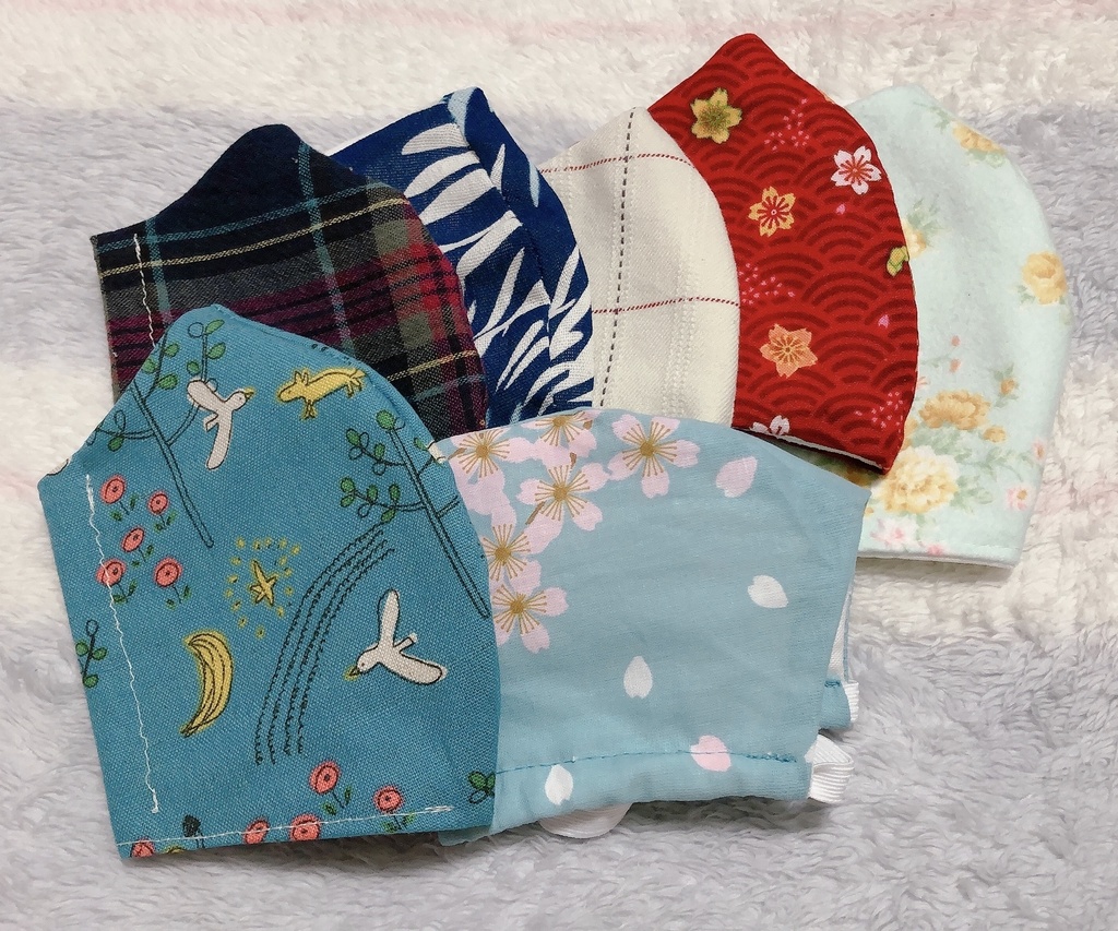 【ゴム付き】オシャレで可愛い♪ マスク 鬼滅の刃の柄も⭐︎