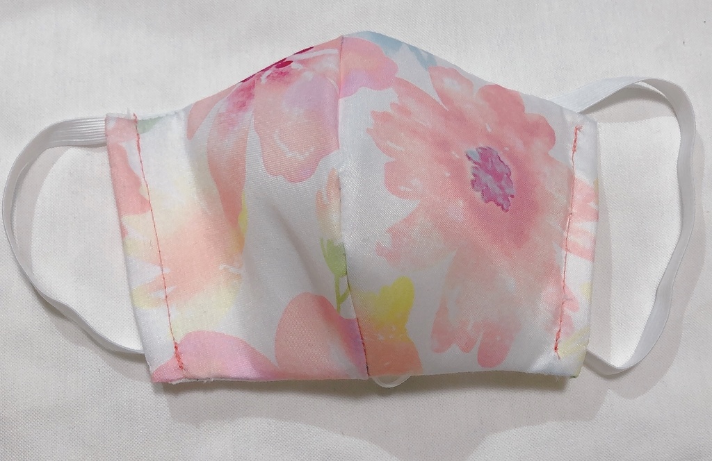 【オシャレで可愛い】手作り布マスク ハンドメイド【ゴム付き】