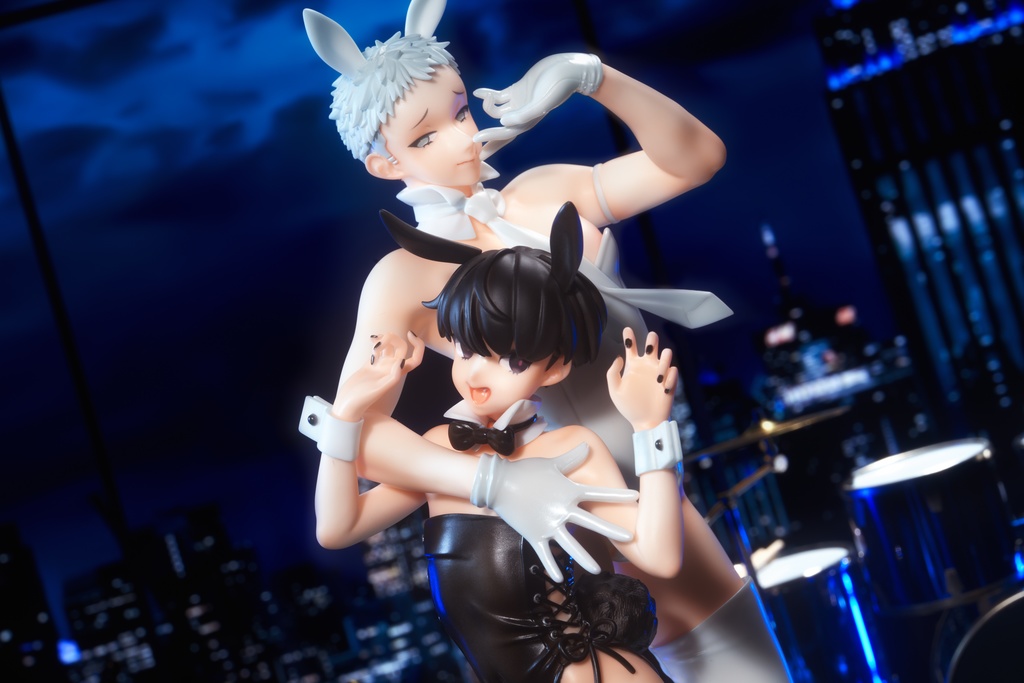 【終次販売】キナコ 1/7黒白バニー