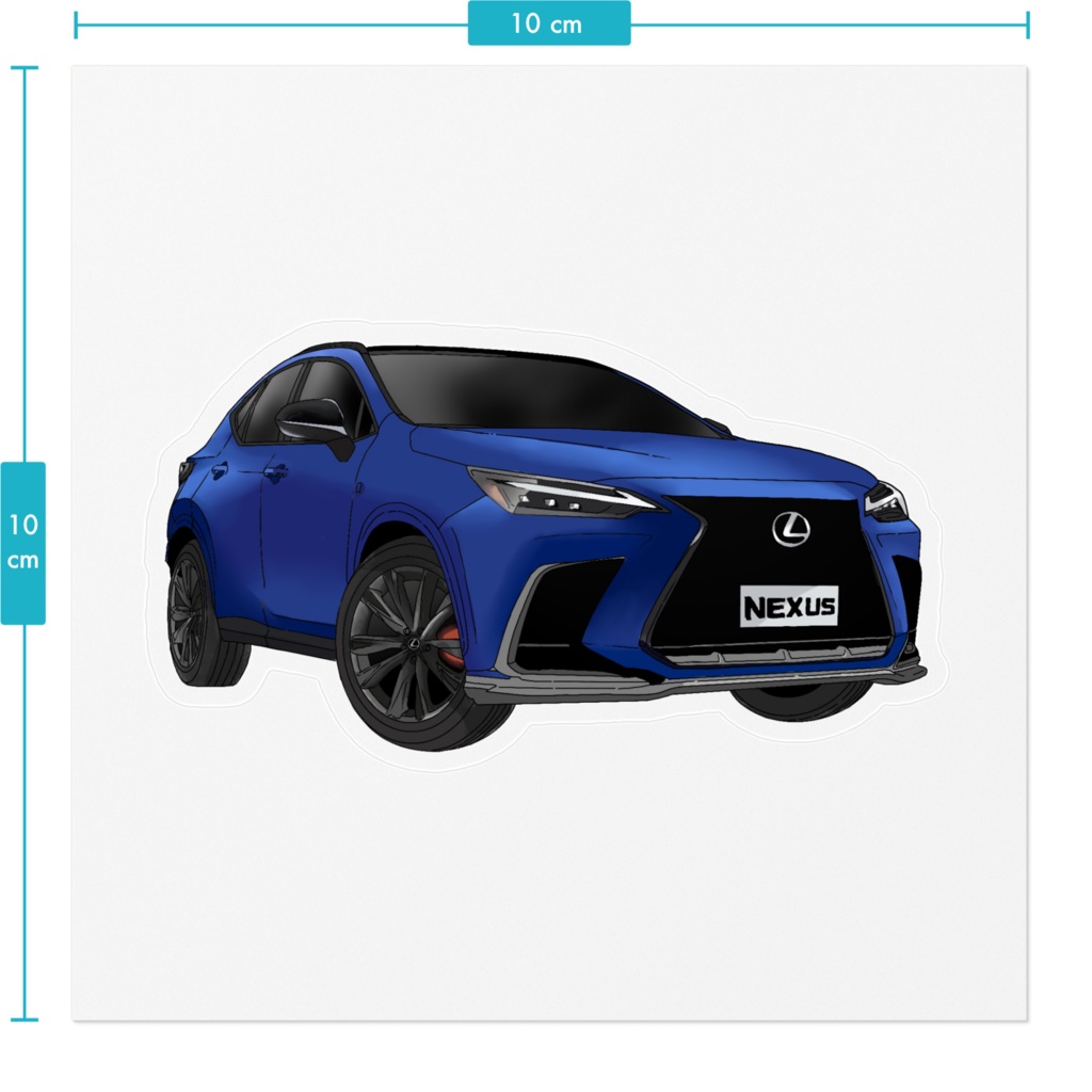 F SPORT クリアステッカー(ヒートブルー)