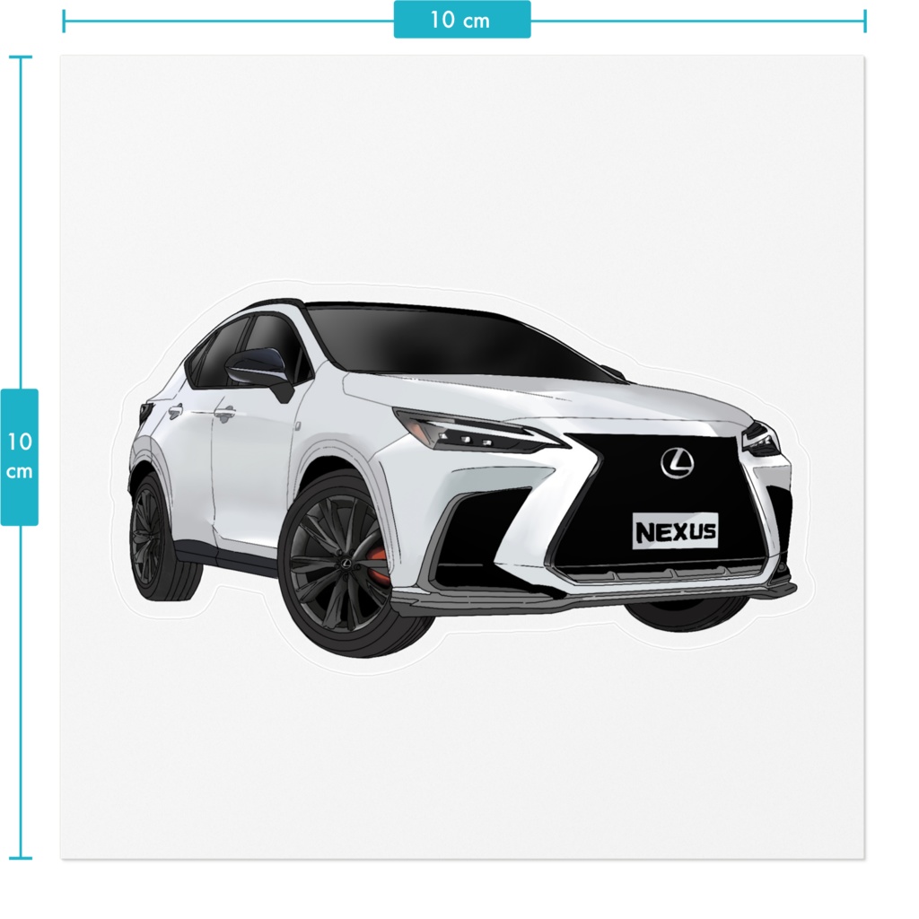 F SPORT クリアステッカー(ホワイトノーヴァ)