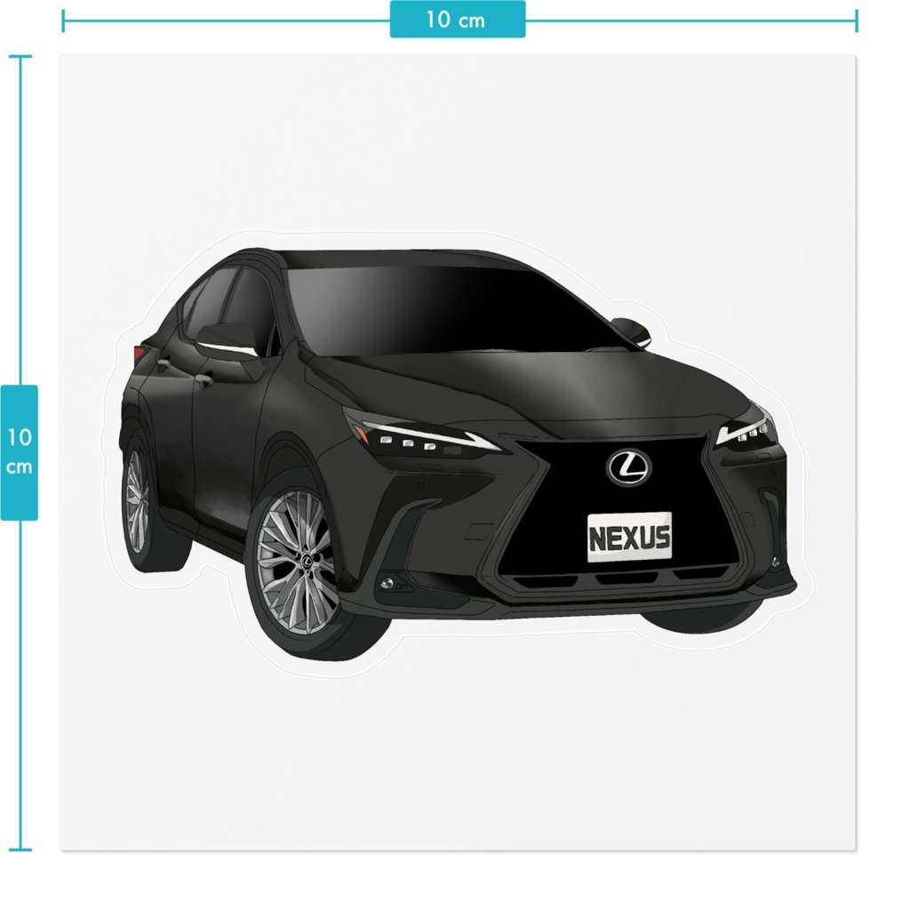 ノーマル クリアステッカー(ブラック)