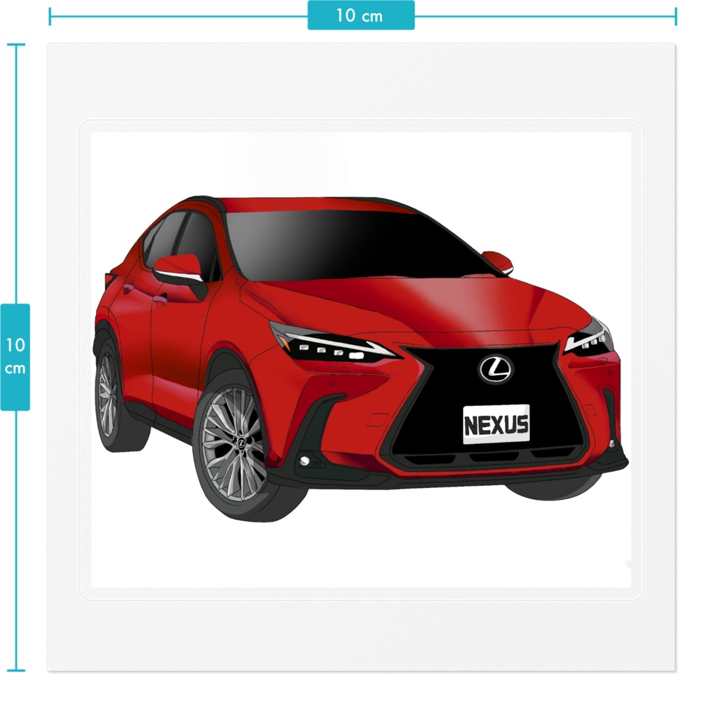 ノーマル クリアステッカー(マダーレッド)
