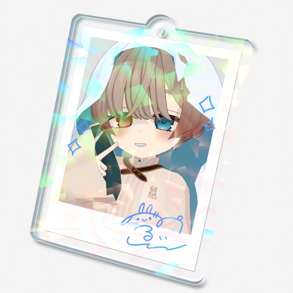 ホログラムアクキーver.チェキ風B