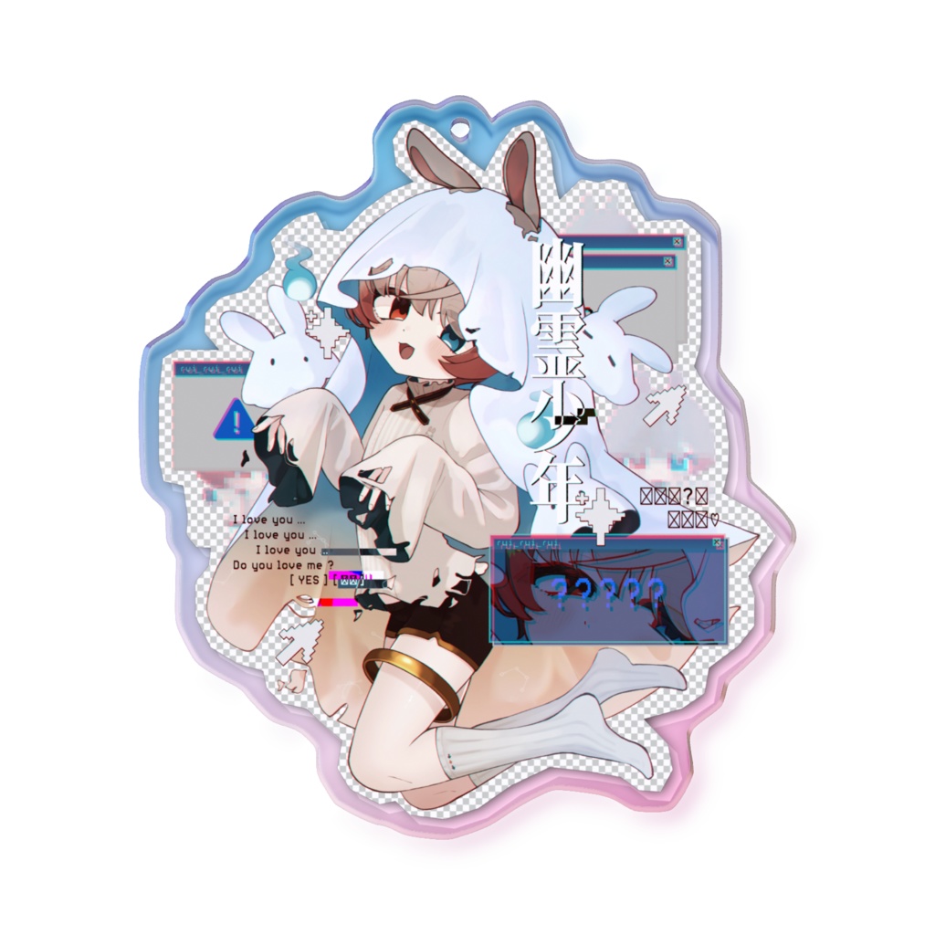 四周年★のまるいアクキーver.オーロラ