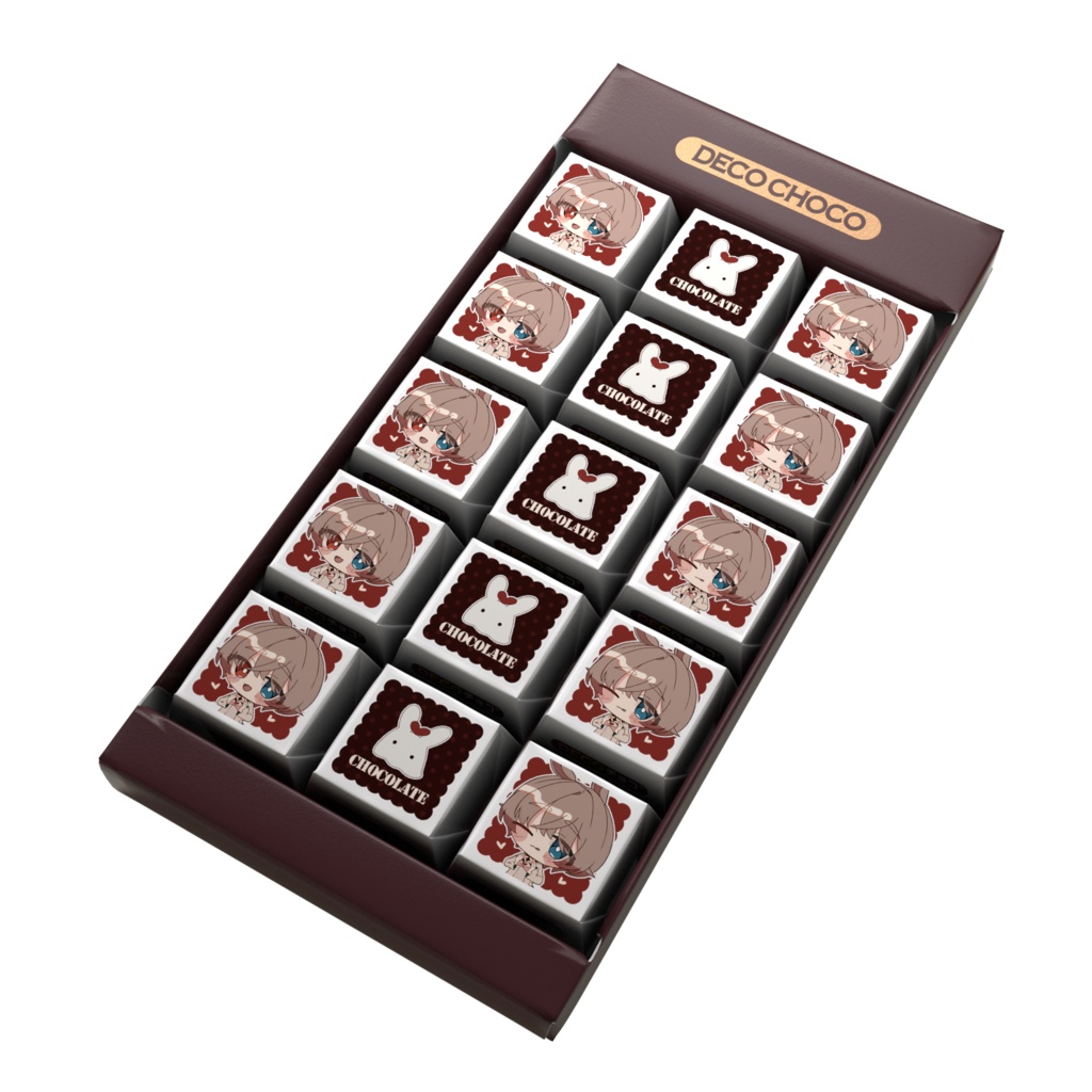 のまるいバレンタインDECOチョコ♡【壁紙画像付き】※2/28 23:59まで※