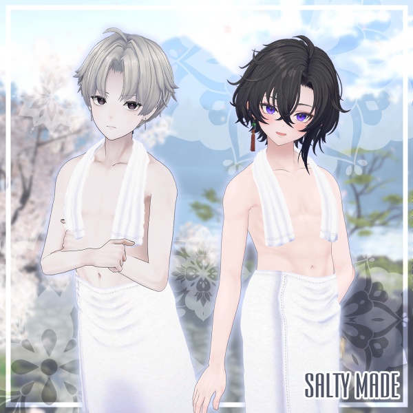 【男性アバター複数対応】湯の花バスタオルForMan