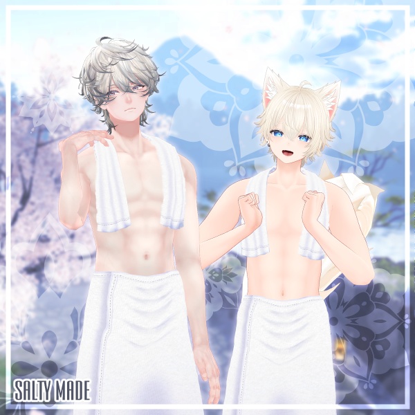 【男性アバター複数対応】湯の花バスタオルForMan