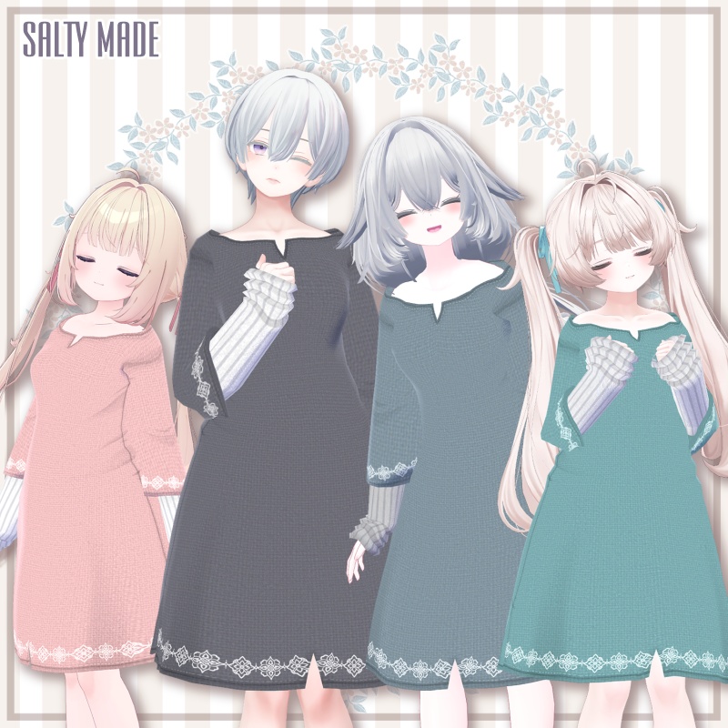 【11/16迄SALE中】【男女アバター複数対応】くつろぎチュニック