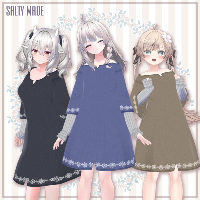 【11/16迄SALE中】【男女アバター複数対応】くつろぎチュニック