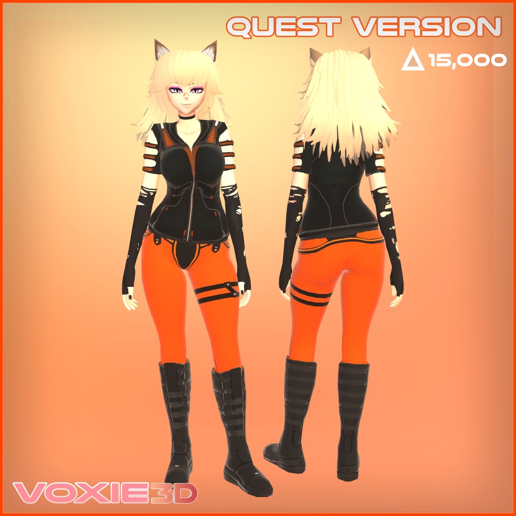 [オリジナル3Dモデル] PROTOTYPE [VRChat Avatar] - VOXIE3D AVATARS - 6/6