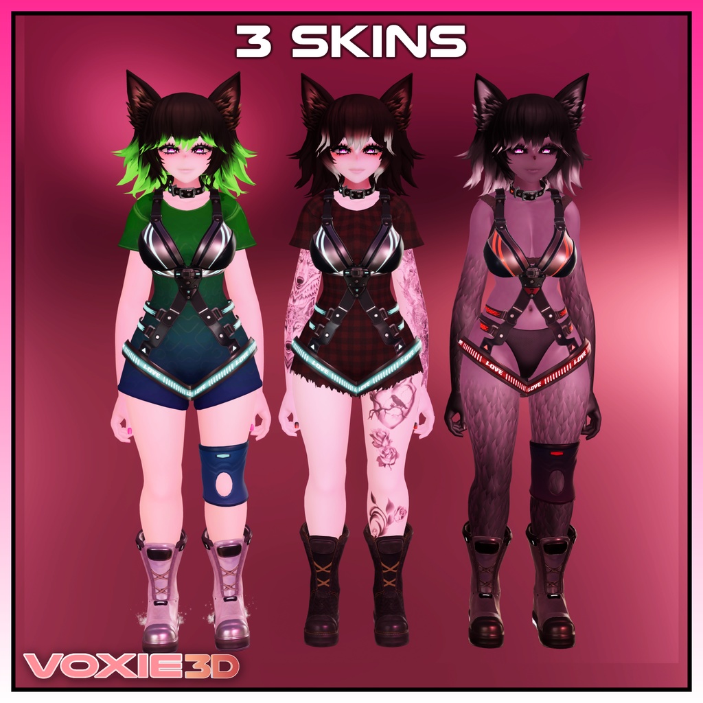 [オリジナル3Dモデル] LOVE [VRChat Avatar] - VOXIE3D AVATARS - 2/7