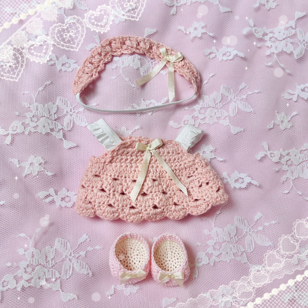 キャミワンピ3点セット 10cmぬいサイズ