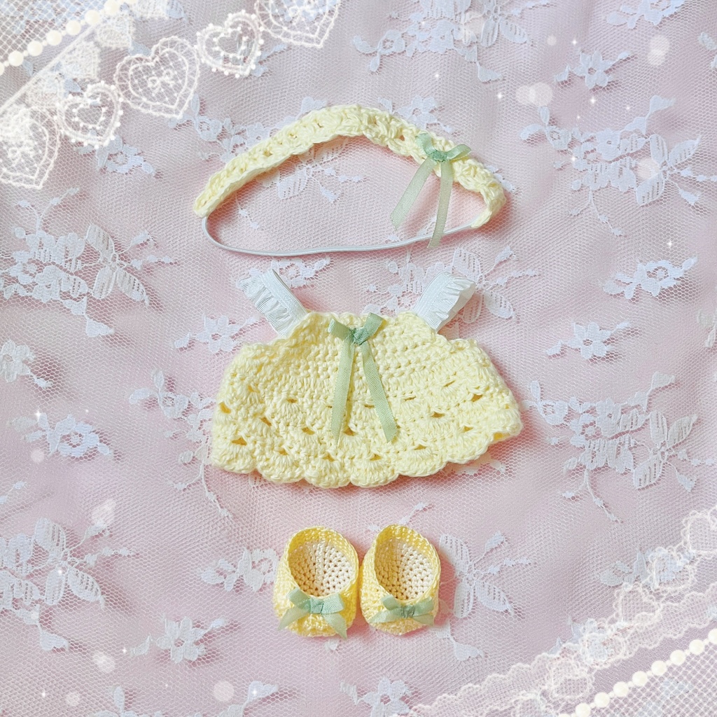 キャミワンピ3点セット 10cmぬいサイズ