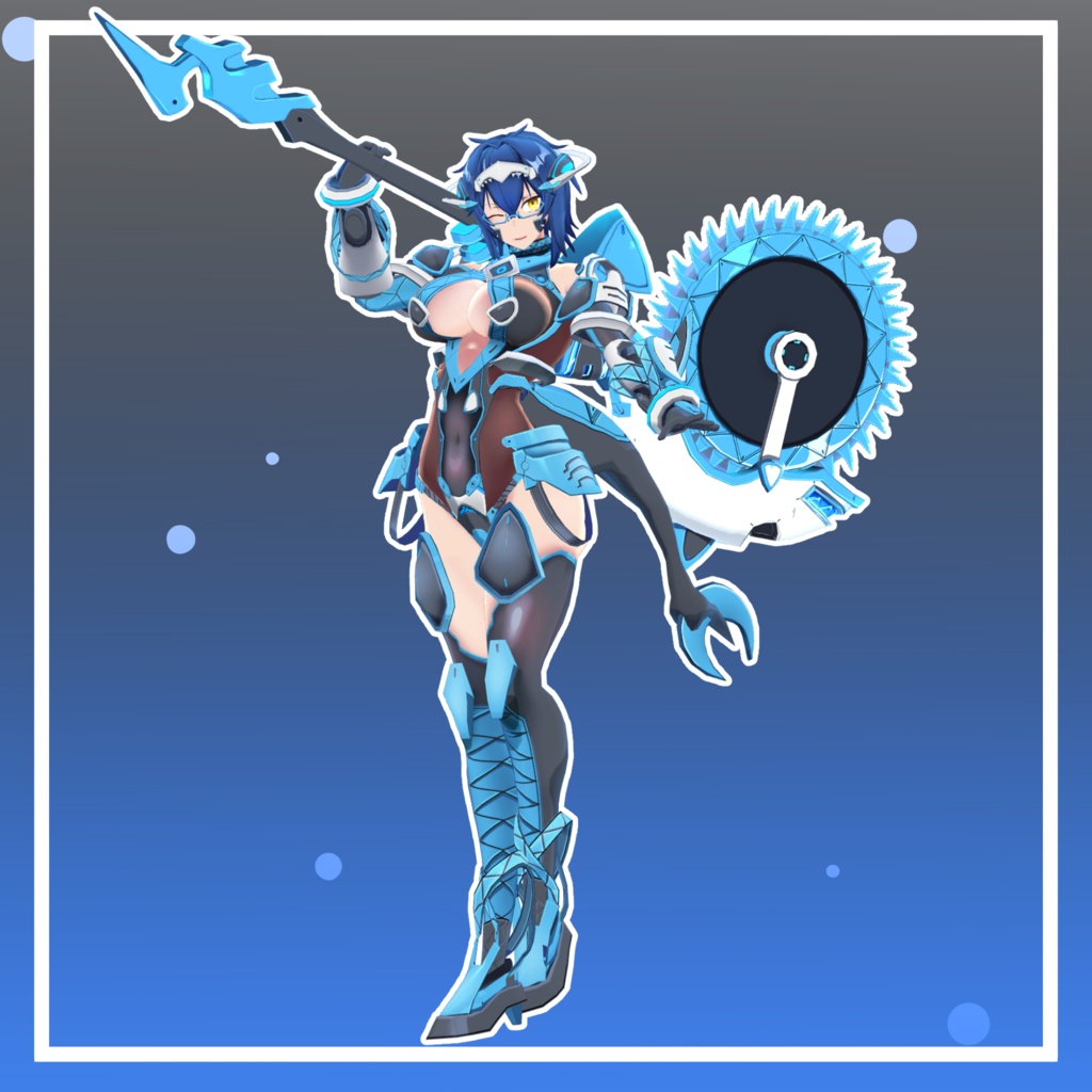 オリジナル3Dモデル「深海サオリ」