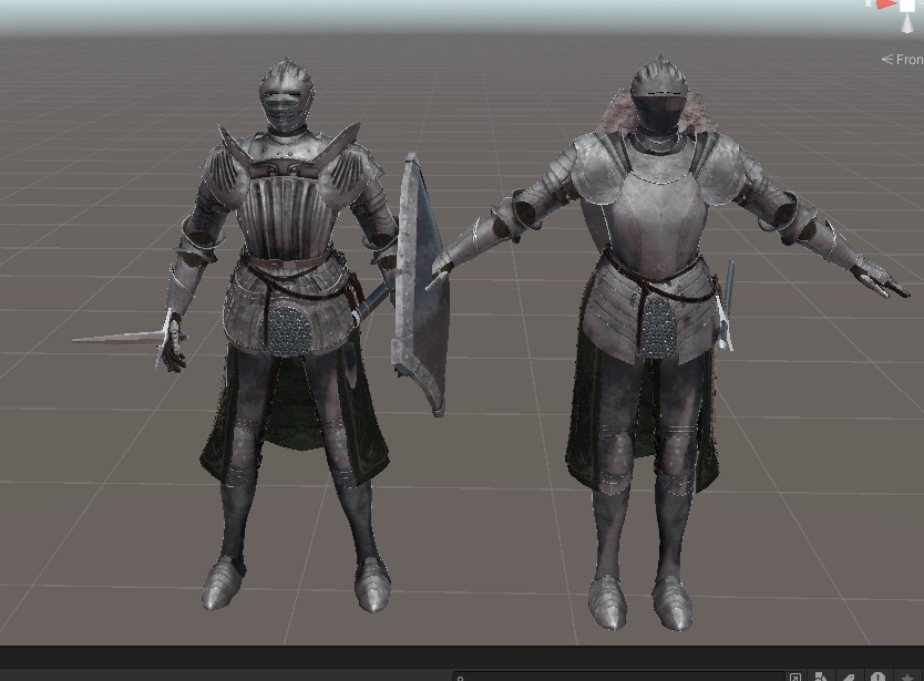 オリジナル3Dモデル「通常騎士」