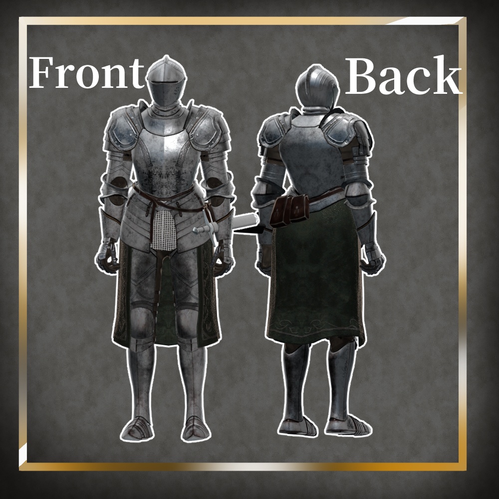 オリジナル3Dモデル「通常騎士」