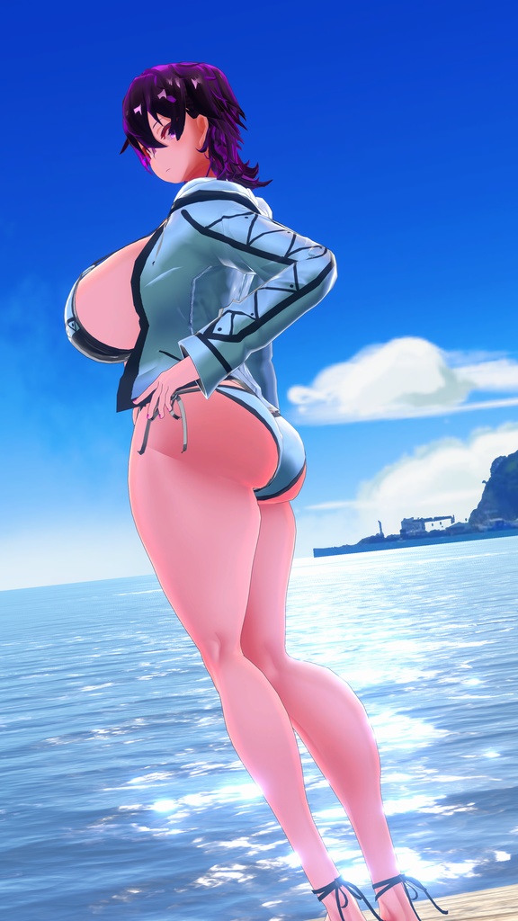 ラクレイ&深海サオリ対応衣装「パーカー水着セット」