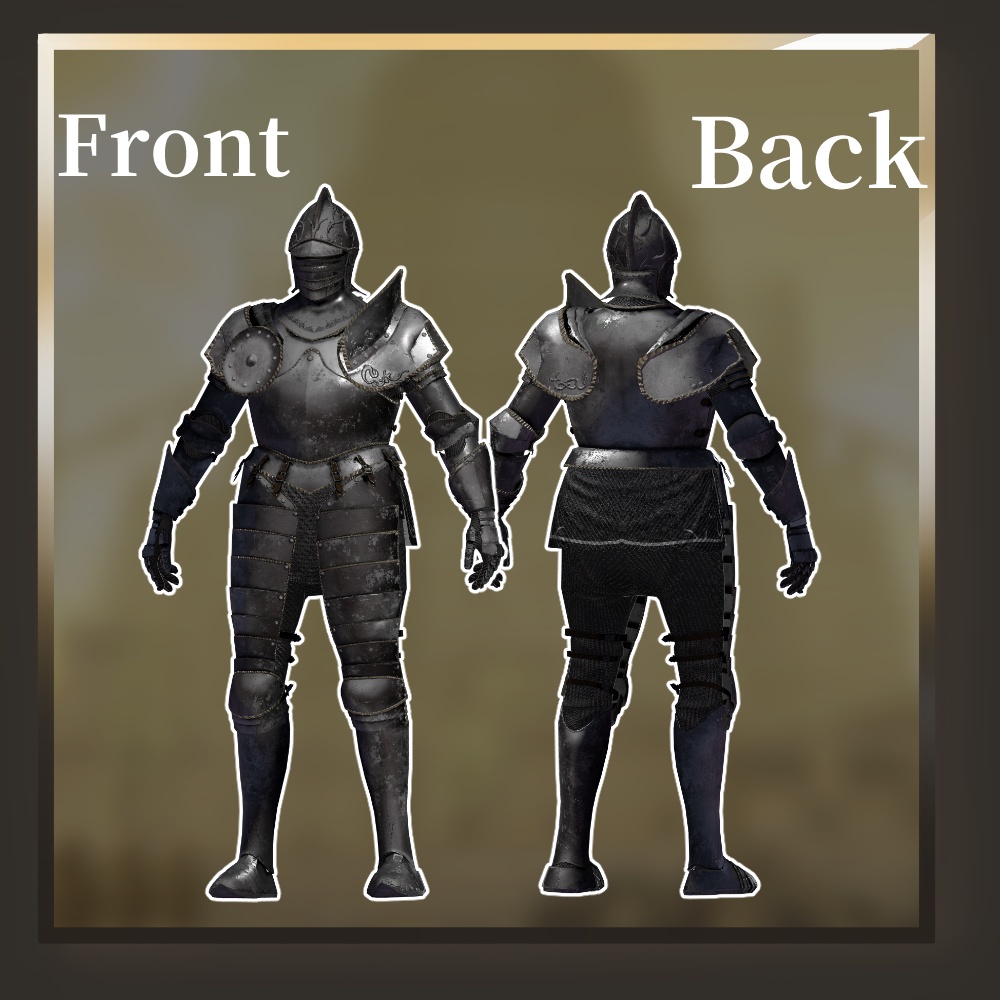 オリジナル3Dモデル「重甲騎士」