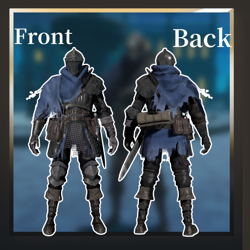 オリジナル3Dモデル「始まり騎士」