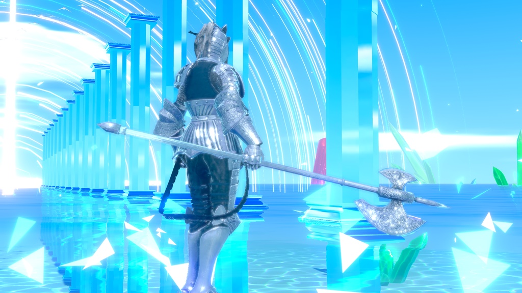 オリジナル3Dモデル「馬銀騎士」