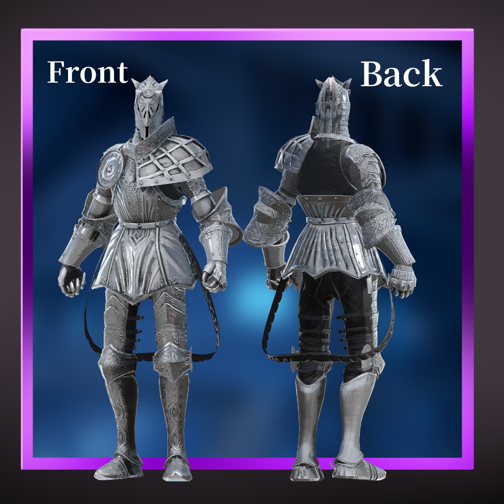 オリジナル3Dモデル「馬銀騎士」