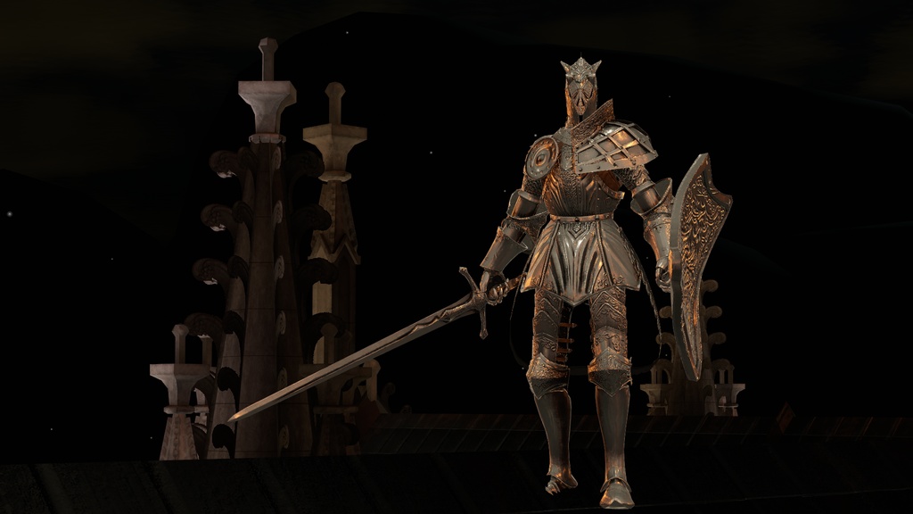 オリジナル3Dモデル「馬銀騎士」