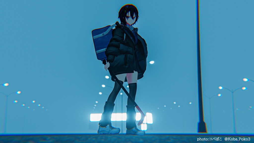 オリジナル3Dモデル「白暮サキ」