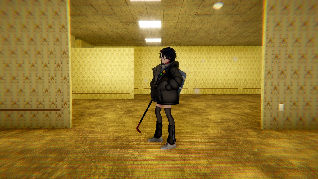オリジナル3Dモデル「白暮サキ」
