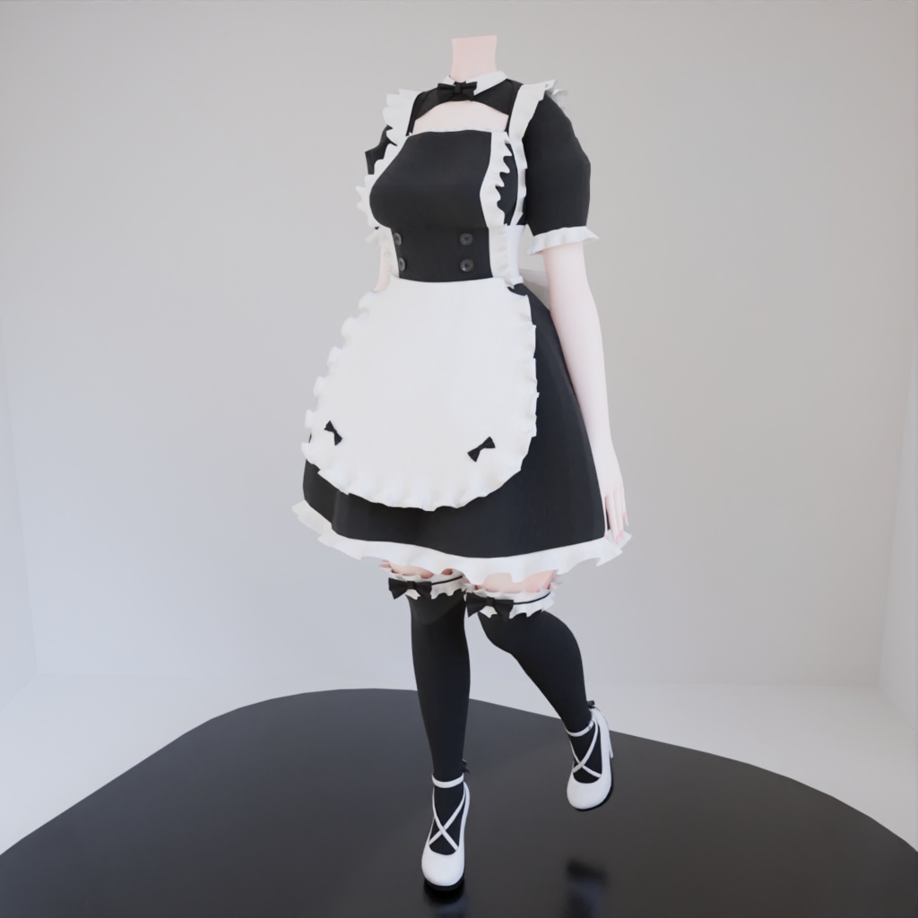 Maid Set [VRChat Asset] | [3D Asset] 