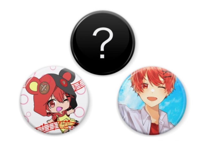 活動1周年記念缶バッジくじ