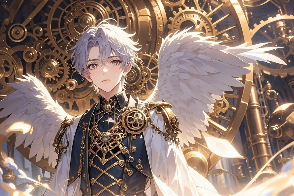 天使・神モチーフ　男性キャラVol1　【生成AIイラスト】