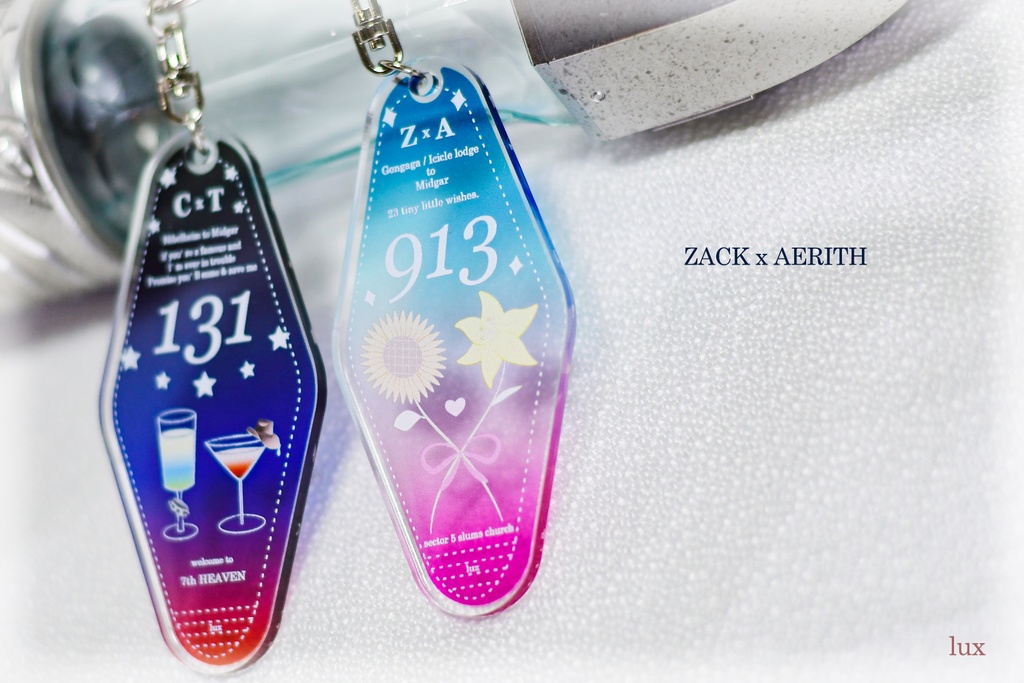 FF7・モーテルキーホルダー(アクキー)<ザクエア・クラティ>