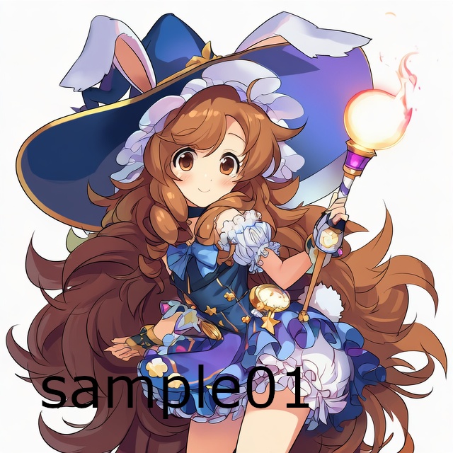 SNSアイコン　うさぎの魔法使い