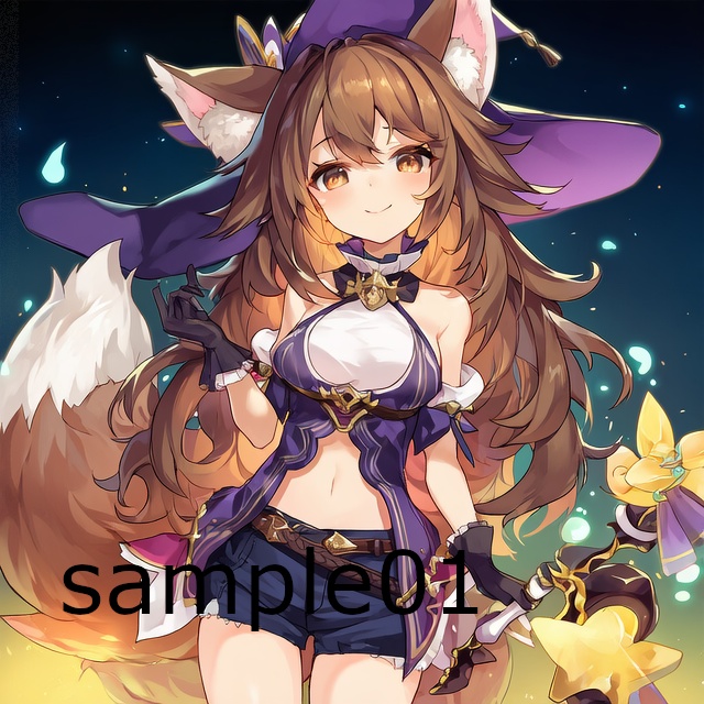 SNSアイコン　キツネの魔法使い