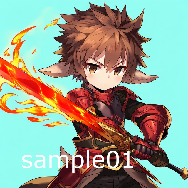 SNSアイコン　羊の剣の戦士