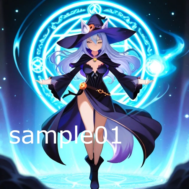 SNSアイコン　黒魔女のキツネ