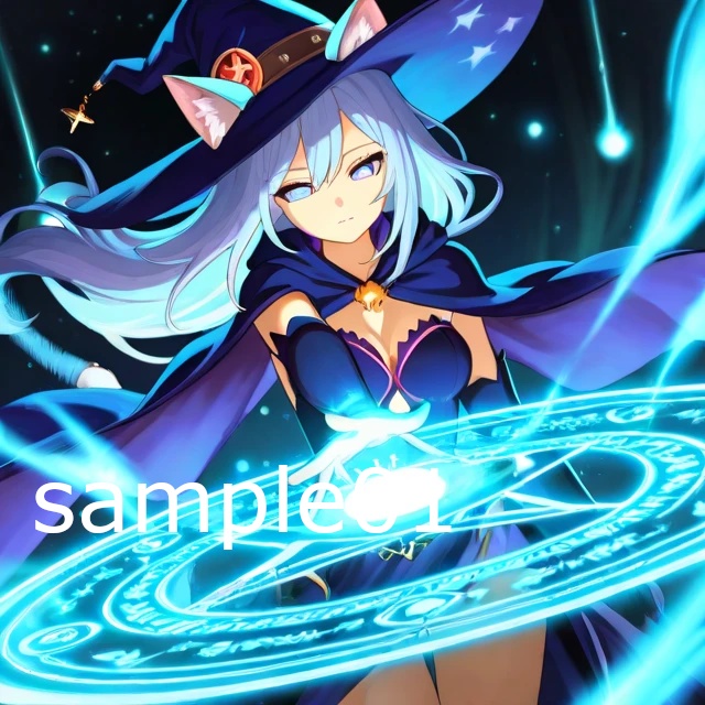 SNSアイコン　黒魔女の猫