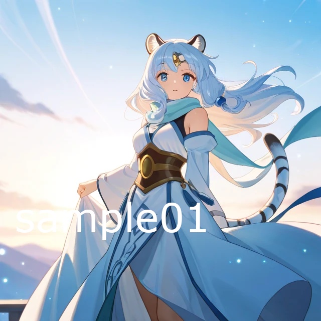 SNSアイコン　風の精と共鳴するウィンドメイデン　トラ