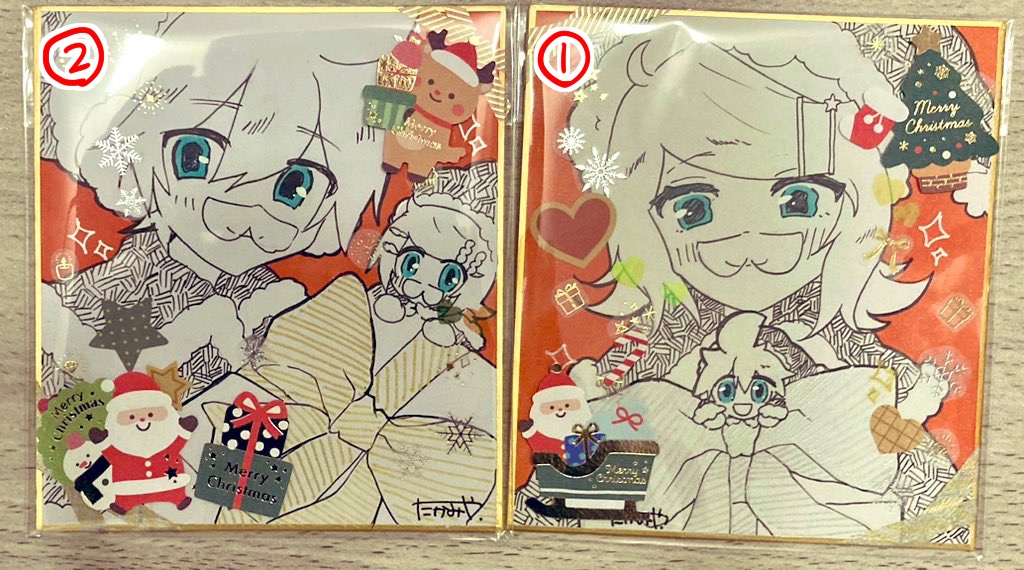 【鏡音星夜祭】ミニ色紙