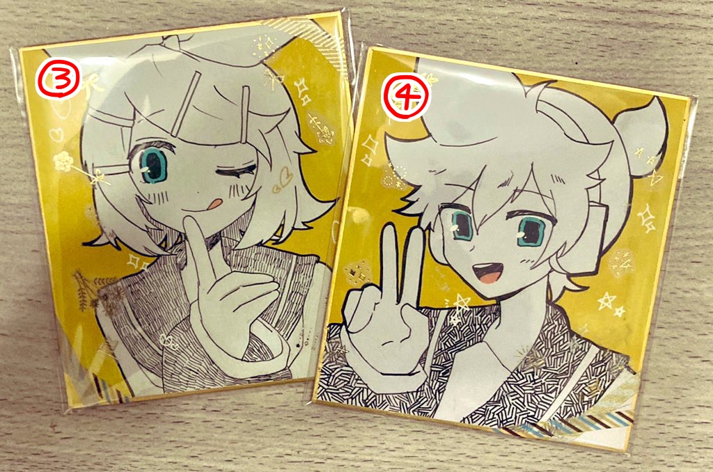 【鏡音星夜祭】ミニ色紙