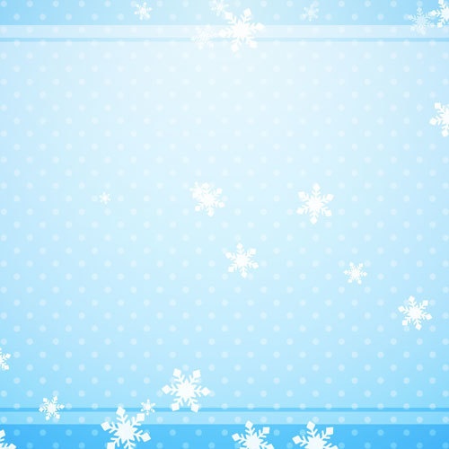 ループ背景【ドット柄/雪の結晶】