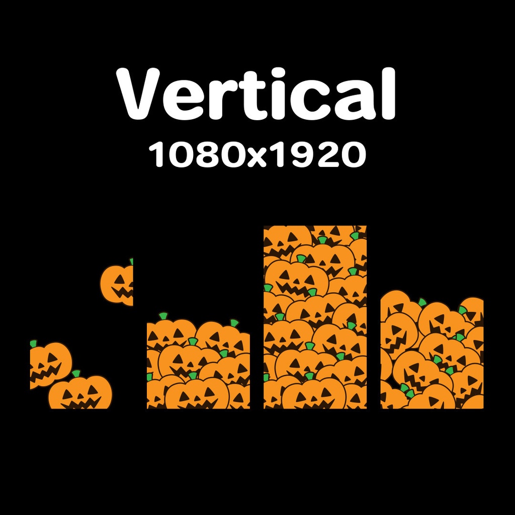 ハロウィンカボチャのトランジション素材セット