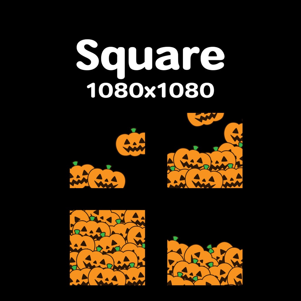 ハロウィンカボチャのトランジション素材セット
