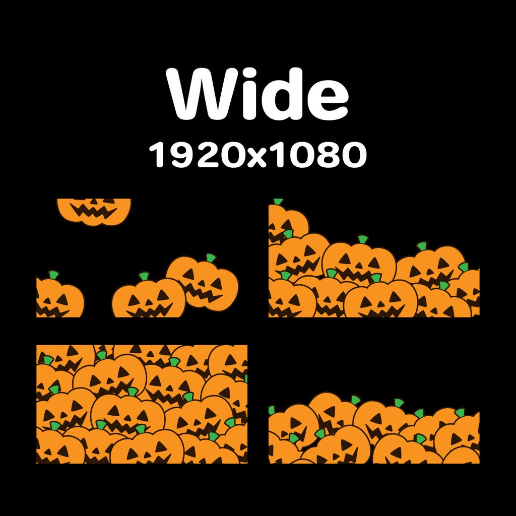 ハロウィンカボチャのトランジション素材セット